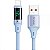 Cabo Usb-A Para Lightning Mcdodo Ca1912 Com Tela Digital - Azul 1.2 Metros - Imagem 1