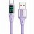 Cabo Usb-A Para Usb-C Mcdodo Ca1920 Com Tela Digital - Roxo 1.2 Metros - Imagem 1