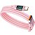 Cabo Usb-A Para Usb-C Mcdodo Ca1921 Com Tela Digital - Rosa 1.2 Metros - Imagem 4