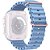Correia de Silicone Smart Vision para Apple Watch 42/44/45/49 mm - Azul Claro - Imagem 1