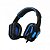 Fone de ouvido Gamer Argom Combat ARG-HS-2845BK - Preto/Azul - Imagem 1