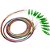 Cabo Pigtail Trançado de Fibra Óptica SC-UPC G657A1 0.9 mm - 1 Metro (12 Cores) - Imagem 1