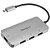 Hub Targus ACH226BT USB-C 4 em 1 - Prata - Imagem 1