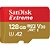 Memória Micro SD SanDisk Extreme 190-130 MB/s U3 128 GB com Adaptador (SDSQXAA-128G-GN6MA) - Imagem 1