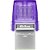 Pendrive Kingston DTDUO3CG3/64GB DataTraveler microDuo 3C USB 3.2 64 GB - Prata/Roxo - Imagem 1