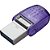 Pendrive Kingston DTDUO3CG3/64GB DataTraveler microDuo 3C USB 3.2 64 GB - Prata/Roxo - Imagem 2