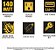 Conversor de Energia para Carro DEWALT DXAEPI140 140W: 12V DC para Tomada de 120V AC com Duas Portas USB de 3.1A - Imagem 5
