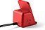 Base de carregamento sem fio HALO com 3 portas USB e 2 tomadas AC, estação de carregamento de celular para até cinco dispositivos, vermelho. - Imagem 4