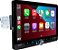 Rádio automotivo touchscreen Jensen J1CA10FL de 10,1 polegadas com certificação Apple CarPlay e Android Auto com fio ou sem fio | Único ou duplo DIN | Bluetooth | Entradas de câmera frontal e traseira - Imagem 1