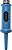 Abridor de garrafa de vinho original Cork Pops Marina Blue de 6,5 polegadas - Imagem 1