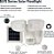 Luz de inundação externa de LED solar HALO com sensor de movimento de 180 graus e luz de segurança dupla 700 lumens branca - Imagem 4