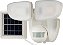 Luz de inundação externa de LED solar HALO com sensor de movimento de 180 graus e luz de segurança dupla 700 lumens branca - Imagem 1