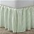 Laura Ashley Home - Saia de cama com babados de algodão, leve e estilo clássico (Riscas Verdes, Solteiro) - Imagem 4