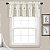 Lush Decor Linen Button Farmhouse Valance, 84 W x 18 L, Off White - Rustic Valance For Window - Pleated Color Block Design With Coconut Husk Button Detail
Tradução: Lush Decor Linen Button Farmhouse Valance, 84 - Imagem 1