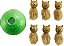 Outward Hound Nina Ottosson Dog Snuffle N' Treat Interactive Puzzle Ball & Treat Dispenser Dog Toy = Brinquedo Interativo de Bola de Quebra-cabeça e Dispensador de Petiscos para Cães Outward Hound Nina Ottosson Snuffle - Imagem 1