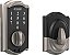 Fechadura eletrônica Schlage BE375 CAM 619 Touch Camelot, Deadbolt sem chave, entrada sem chave, níquel acetinado - Imagem 1
