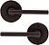 Trava da porta de passagem Kwikset 720HFLRDT-26D Halifax Lever com Round Rose, com fechadura 6AL e acabamento em cromo acetinado. - Imagem 5