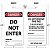 Tags de Segurança Accuform Signs TAR140 Por Rolo, Legenda PERIGO NÃO ENTRE, 6,25 Comprimento x 3 Largura x 0,010 Espessura, PF-Cardstock, Vermelho/Preto em - Imagem 2