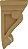 Ekena Millwork CORW05X05X09DEMA Devon Tradicional Entalhe de Madeira, 5 1/4L x 5 1/4P x 9 1/2A, Bordo - Imagem 3