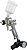 Pistola de pulverização HVLP de alimentação por gravidade mini com ponta de 0,8mm e copo plástico de 125cc NuMax SPS08 Pneumática - Imagem 1