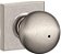 SCHLAGE F40 ORB 619 COL Maçaneta para Cômodo e Banheiro com Acabamento Orbit Collins Trim em Níquel Acetinado - Imagem 1