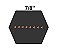 Correia em V Hexagonal D&D PowerDrive CC100 7/8 x 106.4, Borracha - Imagem 2