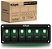 Painel de Interruptores Roçador Nilight 6 Gang 5Pin On Off Toggle Holder de Alumínio 12V 24V Dash Pre-Wired Interruptores com Iluminação Verde para Carros, Barcos, RVs e - Imagem 1
