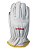 Luva de motorista de couro de carneiro DuraFit MAGID 1243DENKV com forro de Kevlar 100%, trabalho, média, pérola/branco (uma dúzia) - Imagem 2