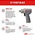 Chave de impacto a ar Ingersoll Rand 2115QTiMAX 3/8, ferramenta silenciosa, design leve de 2,5 lb, potente torque reverso de até 300 ft-lbs, motor de 7 pás, controle máximo - Imagem 2
