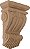 Ekena Millwork COR07X03X10TRLW Tradicional Folha de Madeira Cachorros, 7L x 3 1/2P x 11A, Lindenwood - Imagem 1