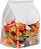 Sacolas de Lata com Amarras 7.9 x 5.2 x 10.4 Polegadas com Janelas, 100 Sacolas de Padaria Reseláveis com Janelas - Fundo Plano, para Cookies ou Grãos de Café, - Imagem 1