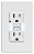 Receptáculo de segurança Leviton GFNL1-W SmartlockPro Slim com teste automático, à prova de manipulação, com luz-guia e indicador LED, 15-Amp, Branco - Imagem 1