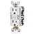 Receptáculo de segurança Leviton GFNL1-W SmartlockPro Slim com teste automático, à prova de manipulação, com luz-guia e indicador LED, 15-Amp, Branco - Imagem 3