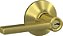 Maçaneta Latitude com Trava de Entrada com Chave com Acabamento de Latão Polido - SCHLAGE F51A LAT 608 PLY - Imagem 1
