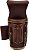 Estilo n Craft - Bolsa de couro legítimo para alicates de 5 bolsos e martelo, porta-ferramentas, suporte para ferramentas multipurpose, cor marrom escuro (98016) - Imagem 1