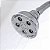 Chuveiro ajustável de alta pressão Speakman S-3014 Caspian AnyStream, cromado polido. - Imagem 5