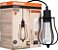 Luminária de Pendente LED Vintage SYLVANIA Lowell com Lâmpada de Filamento Dimmable Clear 60W = 8,5W ST19 Edison, Acabamento Preto, Cabo e Plugue de 15' (60142) - Imagem 1