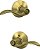 Fecho de privacidade para banheiro e quarto, alavanca de porta Accent Schlage F40 ACC 608, latão acetinado. - Imagem 3