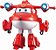 Brinquedo de Avião Super Wings 6'' Figura de Ação, Jett Supercharged Transforming de Luxo, Brinquedos Super Wings para Crianças, Brinquedos de Avião com Efeitos de Luz e Som para Meninos e Meninas a - Imagem 1