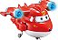 Brinquedo de Avião Super Wings 6'' Figura de Ação, Jett Supercharged Transforming de Luxo, Brinquedos Super Wings para Crianças, Brinquedos de Avião com Efeitos de Luz e Som para Meninos e Meninas a - Imagem 4