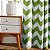 Cortinas Melodieux Chevron Blackout com Forro Escurecedor, 52 por 96 Polegadas, Verde (1 Painel) - Imagem 4
