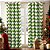 Cortinas Melodieux Chevron Blackout com Forro Escurecedor, 52 por 96 Polegadas, Verde (1 Painel) - Imagem 1