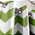 Cortinas Melodieux Chevron Blackout com Forro Escurecedor, 52 por 96 Polegadas, Verde (1 Painel) - Imagem 3