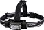 Lanterna de cabeça poderosa à prova d'água Coast WPH34R 2000 Lumen IP68 recarregável por USB - Dupla potência, 6 modos com feixe de luz spot e flood, preto/cinza - Imagem 1