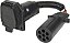 Soluções de Reboque Hopkins Hopkins 47425 Adaptador de 7 Pinos Redondo para 7 Lâminas de Conector Rv - Imagem 2