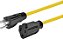Cabo de Extensão Externo Monoprice - NEMA 5-15P para NEMA 5-15R, 15 Amp, SJTW, 14AWG, 25 Pés, Amarelo - Imagem 1