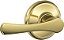 Trava de alavanca Schlage F10 VLA 605 16-080 10-027 134 N N SL Avila para Hall e Closet, Latão Brilhante - Imagem 1