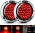 Luz de Freio Redonda para Reboque Nilight 4 2PCS 24 LED Vermelho em Aço Inoxidável Cromado à Prova d'Água para Caminhão Van Motorhome Barco Caminhão, Garantia de 2 Anos - Imagem 1