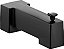 Moen 90 Graus Matte Black Modern Tub Spout com Diverter 1/2 polegada Slip-Fit CC Connection, S3896BL - Moen 90 Graus Bico para Banheira Moderno Preto Fosco com Desviador 1/ - Imagem 1