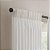 Cortina de janela com pregas franzidas Waverly Serendipity 10 com bolso para barra de cortina para sala de estar (1 painel), 50 pol x 95 pol, branca - Imagem 3